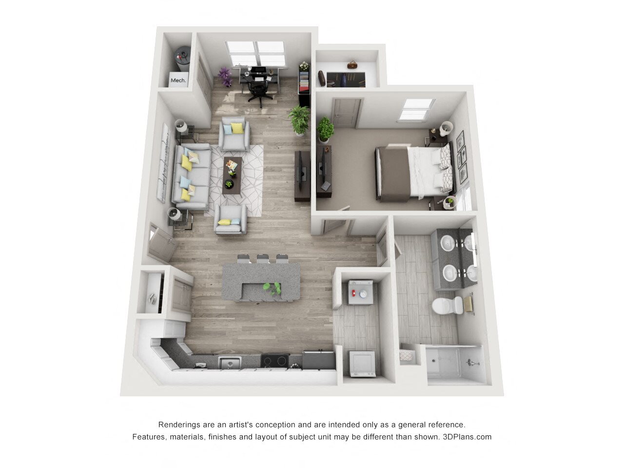 A1 with Sunroom Floor Plan 2